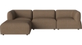 Sofa Arke rogowa sofa 3 moduły z wypukłością 270 x 180 cm – po lewej BOLIA różne warianty 