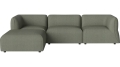 Sofa Arke rogowa sofa 3 moduły z wypukłością 270 x 180 cm – po lewej BOLIA różne warianty 
