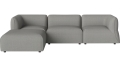 Sofa Arke rogowa sofa 3 moduły z wypukłością 270 x 180 cm – po lewej BOLIA różne warianty 