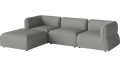 Sofa Arke rogowa sofa 3 moduły z wypukłością 270 x 180 cm – po lewej BOLIA różne warianty 