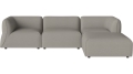 Sofa Arke garden sofa 3 moduły z pufem 270 x 180 cm – po prawej BOLIA różne warianty  