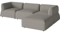 Sofa Arke garden sofa 3 moduły z pufem 270 x 180 cm – po prawej BOLIA różne warianty  