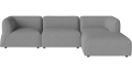 Sofa Arke garden sofa 3 moduły z pufem 270 x 180 cm – po prawej BOLIA różne warianty  