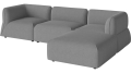 Sofa Arke garden sofa 3 moduły z pufem 270 x 180 cm – po prawej BOLIA różne warianty  