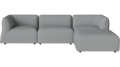 Sofa Arke garden sofa 3 moduły z pufem 270 x 180 cm – po prawej BOLIA różne warianty  