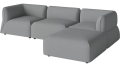 Sofa Arke garden sofa 3 moduły z pufem 270 x 180 cm – po prawej BOLIA różne warianty  