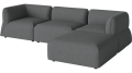 Sofa Arke garden sofa 3 moduły z pufem 270 x 180 cm – po prawej BOLIA różne warianty  