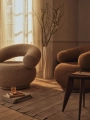 Fotel Orbo Tan Bouclé Ferm Living 