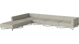 Sofa ogrodowa Orlando O2, 6 modułów z otwartym końcem - lewa BOLIA  różne warianty