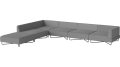 Sofa ogrodowa Orlando O2, 6 modułów z otwartym końcem - lewa BOLIA  różne warianty