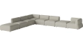 Arke garden sofa 8 modułów z otwartym końcem 450 x 360 cm – lewa BOLIA różne warianty  