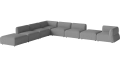 Arke garden sofa 8 modułów z otwartym końcem 450 x 360 cm – lewa BOLIA różne warianty  