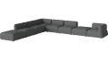 Arke garden sofa 8 modułów z otwartym końcem 450 x 360 cm – lewa BOLIA różne warianty  