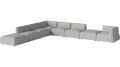 Arke garden sofa 8 modułów z otwartym końcem 450 x 360 cm – lewa BOLIA różne warianty  
