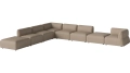 Arke garden sofa 8 modułów z otwartym końcem 450 x 360 cm – lewa BOLIA różne warianty  