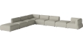 Arke garden sofa 8 modułów z otwartym końcem 450 x 360 cm – lewa BOLIA różne warianty 