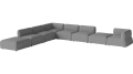 Arke garden sofa 8 modułów z otwartym końcem 450 x 360 cm – lewa BOLIA różne warianty 