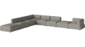 Arke garden sofa 8 modułów z otwartym końcem 450 x 360 cm – lewa BOLIA różne warianty 