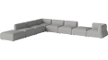 Arke garden sofa 8 modułów z otwartym końcem 450 x 360 cm – lewa BOLIA różne warianty 