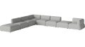 Arke garden sofa 8 modułów z otwartym końcem 450 x 360 cm – lewa BOLIA różne warianty 