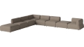 Arke garden sofa 8 modułów z otwartym końcem 450 x 360 cm – lewa BOLIA różne warianty 