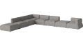 Arke garden sofa 8 modułów z otwartym końcem 450 x 360 cm – lewa BOLIA różne warianty 
