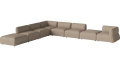 Arke garden sofa 8 modułów z otwartym końcem 450 x 360 cm – lewa BOLIA różne warianty 