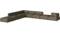 Arke garden sofa 8 modułów z otwartym końcem 450 x 360 cm – lewa BOLIA różne warianty 