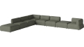 Arke garden sofa 8 modułów z otwartym końcem 450 x 360 cm – lewa BOLIA różne warianty 