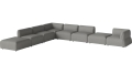 Arke garden sofa 8 modułów z otwartym końcem 450 x 360 cm – lewa BOLIA różne warianty 