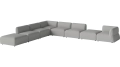 Arke garden sofa 8 modułów z otwartym końcem 450 x 360 cm – lewa BOLIA różne warianty