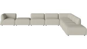 Arke garden sofa 8 modułów z otwartym końcem 450 x 360 cm – po prawej BOLIA różne warianty 