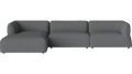 Arke garden sofa 3 moduły z szezlongiem 345 x 170 cm – lewa BOLIA różne warianty 