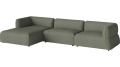 Arke garden sofa 3 moduły z szezlongiem 345 x 170 cm – lewa BOLIA różne warianty 