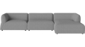 Arke garden sofa 3 moduły z szezlongiem 345 x 170 cm – po prawej BOLIA różne warianty 