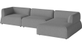 Arke garden sofa 3 moduły z szezlongiem 345 x 170 cm – po prawej BOLIA różne warianty 