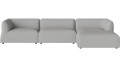 Arke garden sofa 3 moduły z szezlongiem 345 x 170 cm – po prawej BOLIA różne warianty 