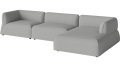 Arke garden sofa 3 moduły z szezlongiem 345 x 170 cm – po prawej BOLIA różne warianty 