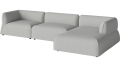 Arke garden sofa 3 moduły z szezlongiem 345 x 170 cm – po prawej BOLIA różne warianty 