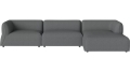 Arke garden sofa 3 moduły z szezlongiem 345 x 170 cm – po prawej BOLIA różne warianty 