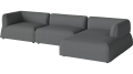 Arke garden sofa 3 moduły z szezlongiem 345 x 170 cm – po prawej BOLIA różne warianty 