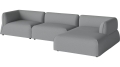 Arke garden sofa 3 moduły z szezlongiem 345 x 170 cm – po prawej BOLIA różne warianty 