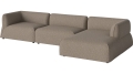 Arke garden sofa 3 moduły z szezlongiem 345 x 170 cm – po prawej BOLIA różne warianty 