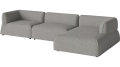 Arke garden sofa 3 moduły z szezlongiem 345 x 170 cm – po prawej BOLIA różne warianty 