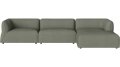 Arke garden sofa 3 moduły z szezlongiem 345 x 170 cm – po prawej BOLIA różne warianty 
