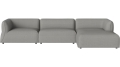 Arke garden sofa 3 moduły z szezlongiem 345 x 170 cm – po prawej BOLIA różne warianty 