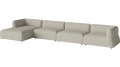 Arke garden sofa 4 moduły z szezlongiem 460 x 170 cm - po lewej BOLIA różne warianty 
