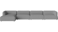 Arke garden sofa 4 moduły z szezlongiem 460 x 170 cm - po lewej BOLIA różne warianty 