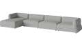 Arke garden sofa 4 moduły z szezlongiem 460 x 170 cm - po lewej BOLIA różne warianty 