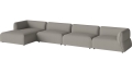 Arke garden sofa 4 moduły z szezlongiem 460 x 170 cm - po lewej BOLIA różne warianty 